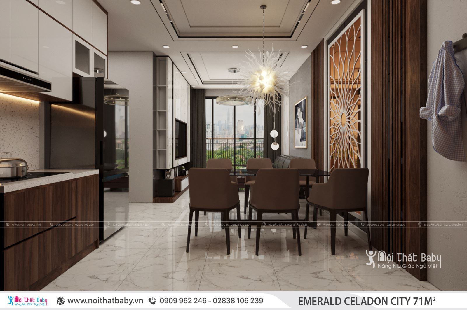 Tổng hợp các mẫu thiết kế nội thất Chung cư Emerald Celadon City